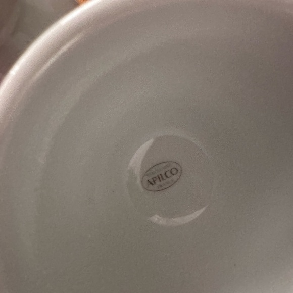 NOS Apilco set of egg cups (2) Double White France - Picture 5 of 5